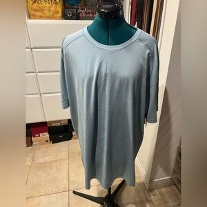 Lululemon Metal Vent Tech SS  Silverescent 2.0 Size XL Men's Light Blue Shirt